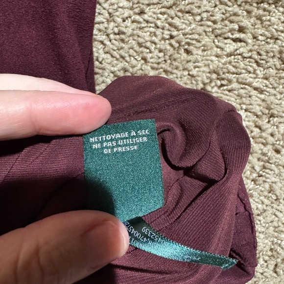 Lauren Ralph Lauren Rich Burgundy Mini faux suede Dress 10 - Picture 7 of 7